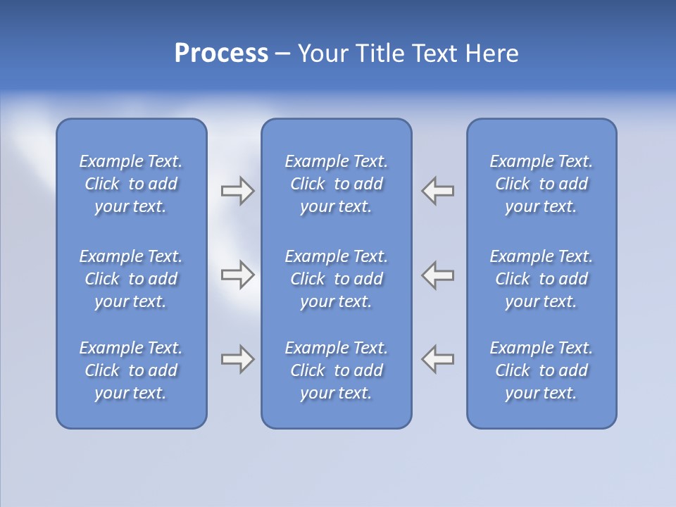 Symbol Blue Air PowerPoint Template