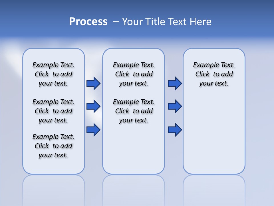 Symbol Blue Air PowerPoint Template