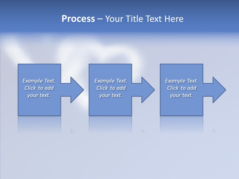 Symbol Blue Air PowerPoint Template