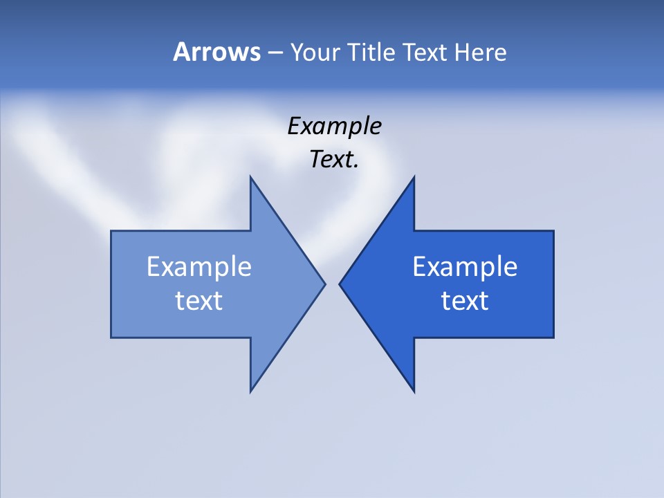 Symbol Blue Air PowerPoint Template