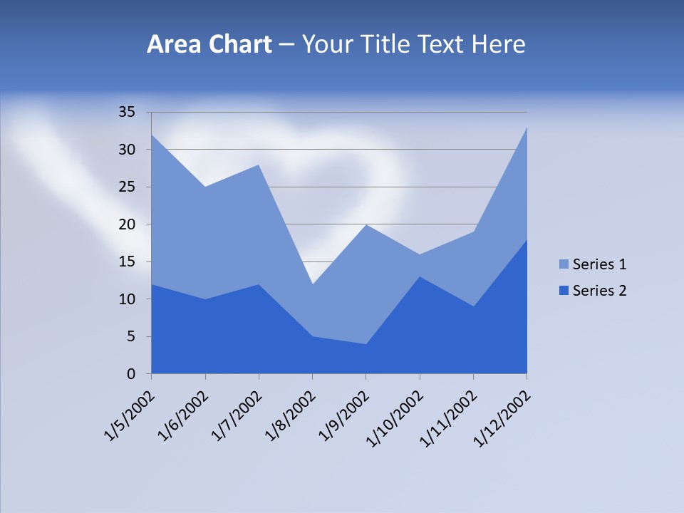 Symbol Blue Air PowerPoint Template