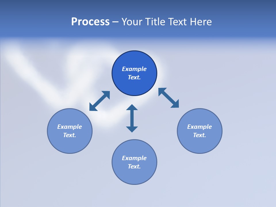 Symbol Blue Air PowerPoint Template