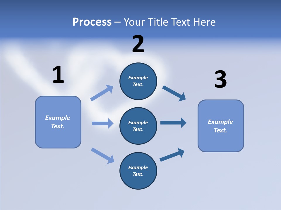Symbol Blue Air PowerPoint Template