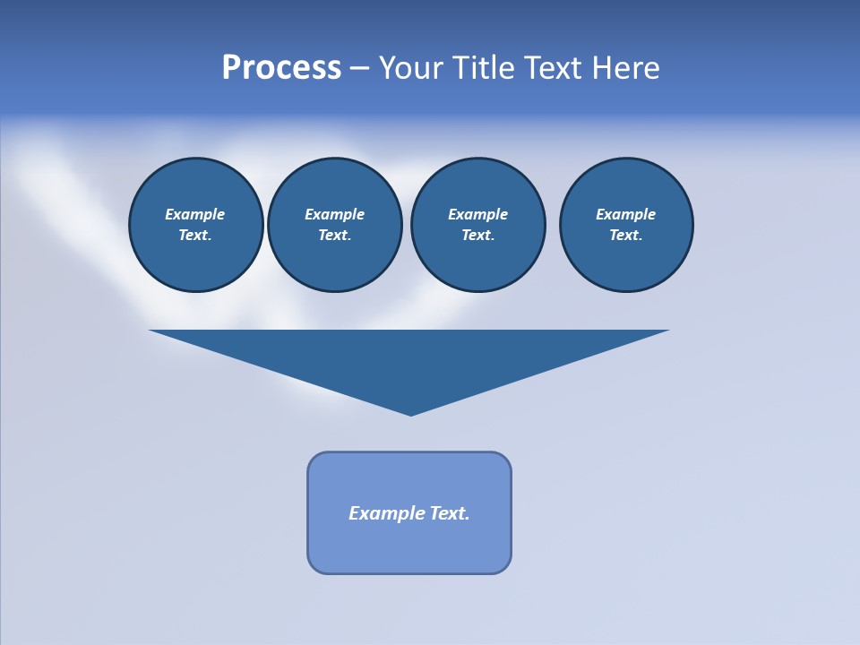 Symbol Blue Air PowerPoint Template