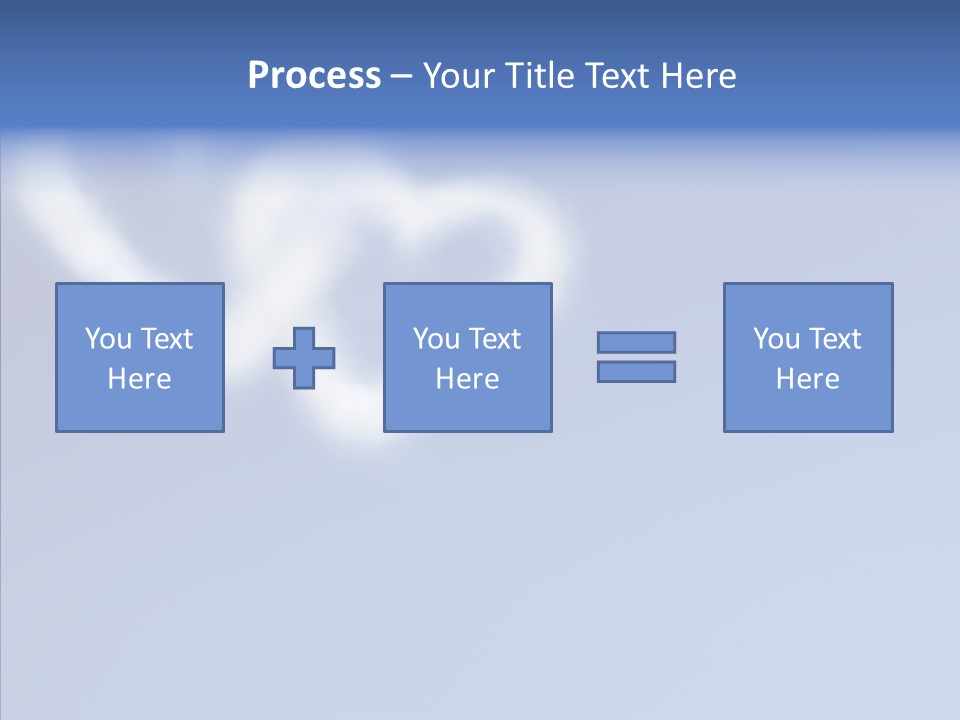 Symbol Blue Air PowerPoint Template