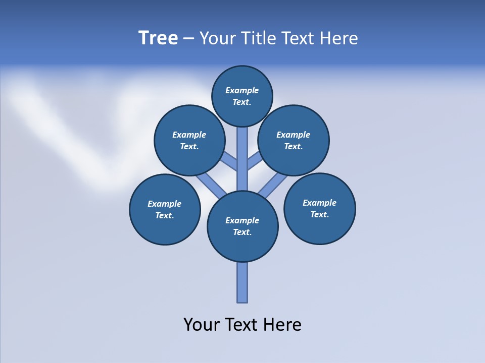 Symbol Blue Air PowerPoint Template