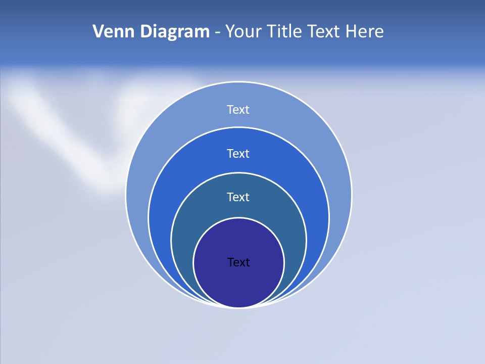 Symbol Blue Air PowerPoint Template
