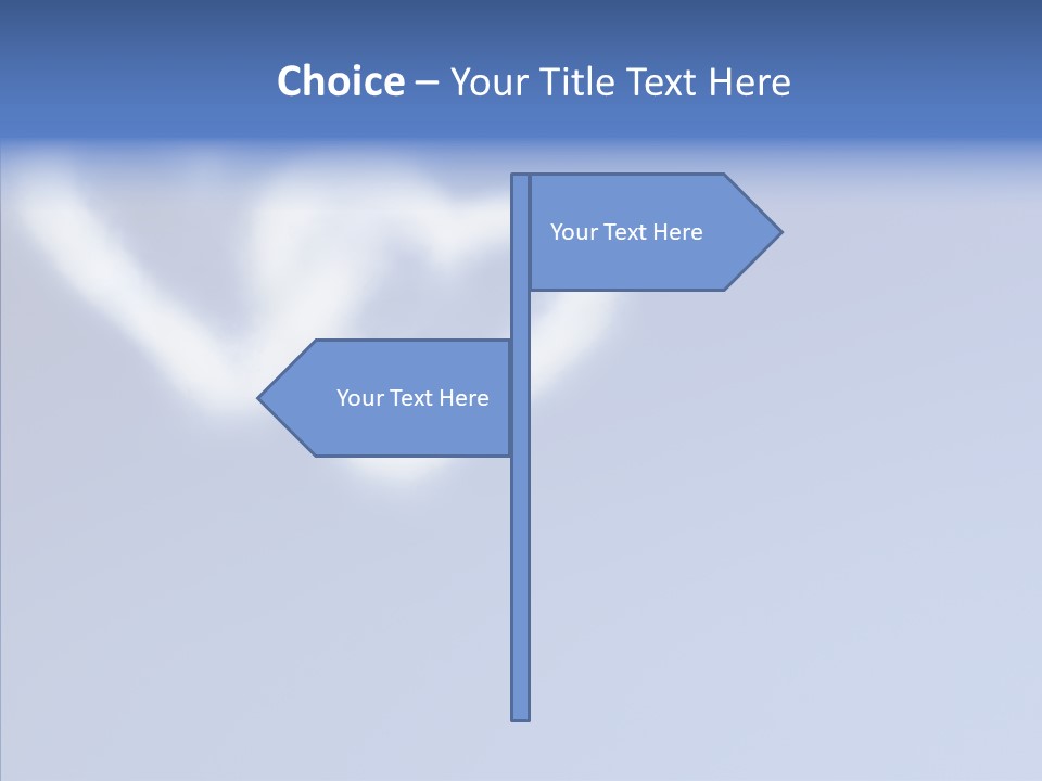 Symbol Blue Air PowerPoint Template