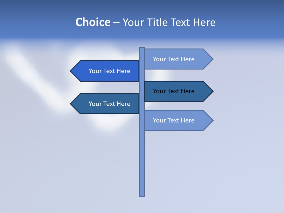 Symbol Blue Air PowerPoint Template