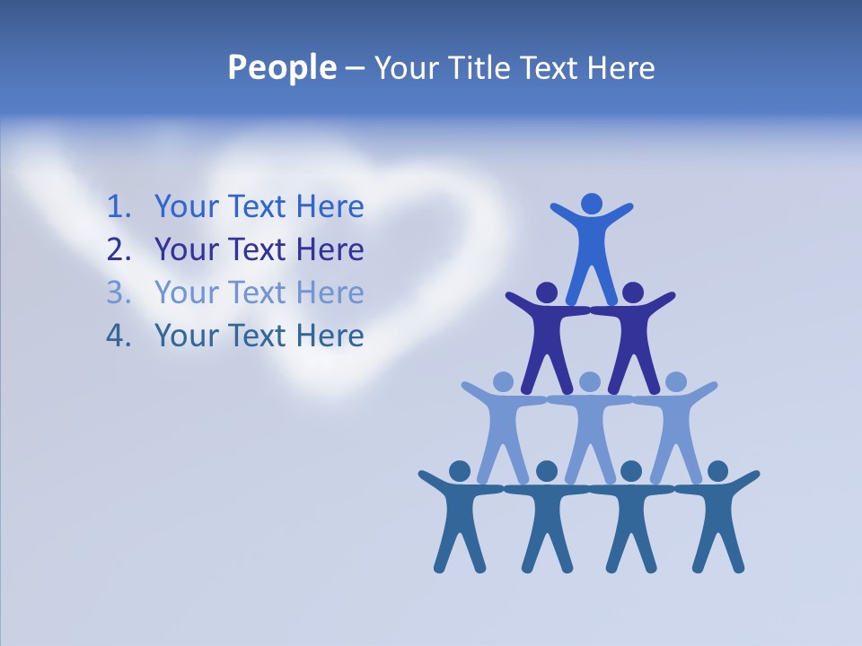 Symbol Blue Air PowerPoint Template