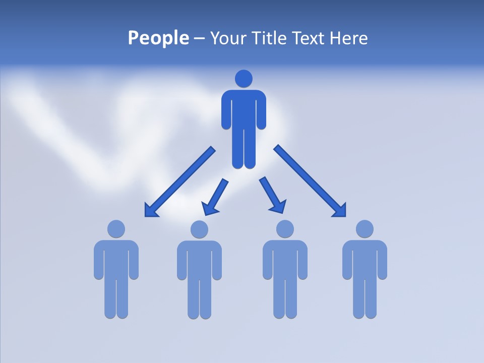 Symbol Blue Air PowerPoint Template