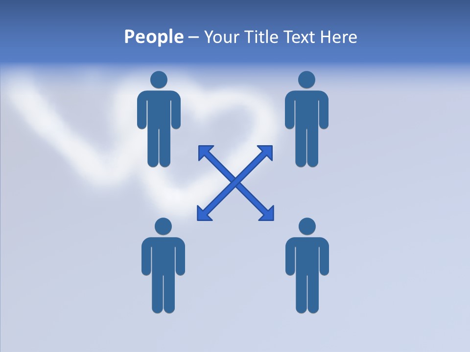 Symbol Blue Air PowerPoint Template