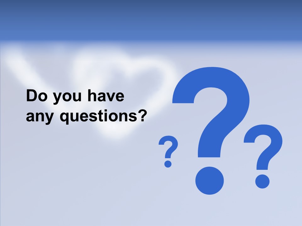 Symbol Blue Air PowerPoint Template