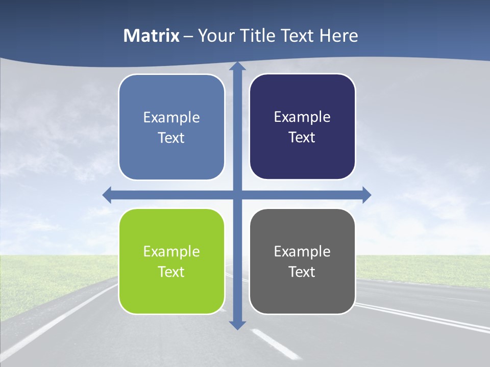 Street Motor Sky PowerPoint Template