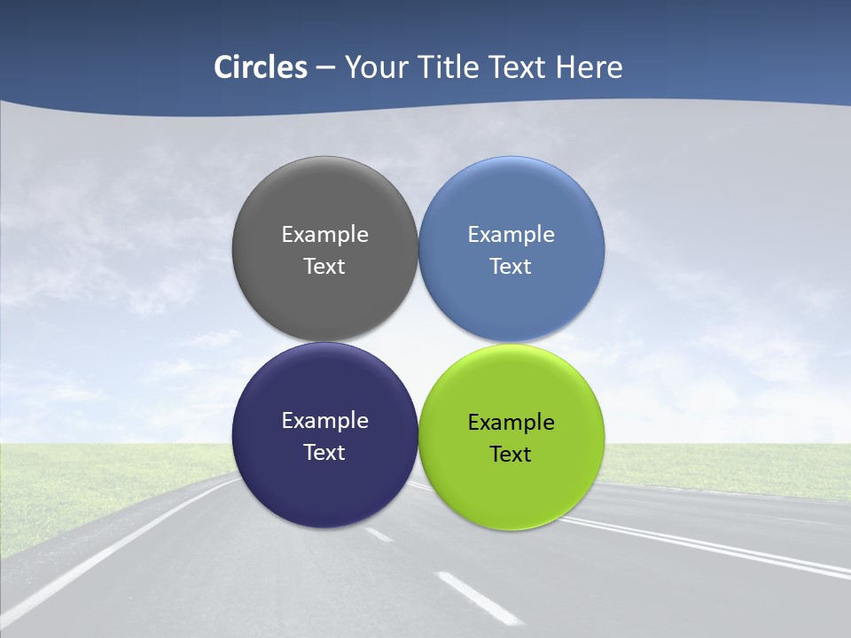 Street Motor Sky PowerPoint Template