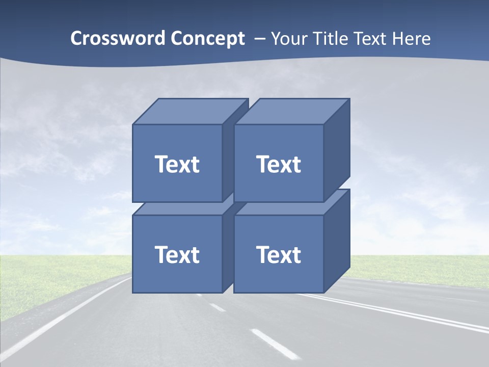 Street Motor Sky PowerPoint Template