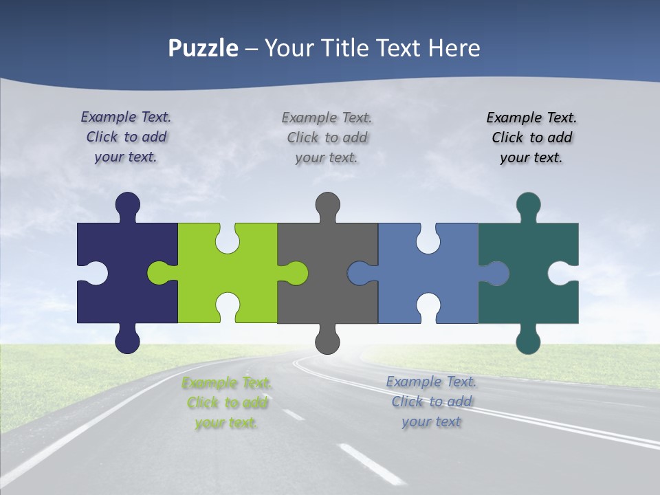 Street Motor Sky PowerPoint Template