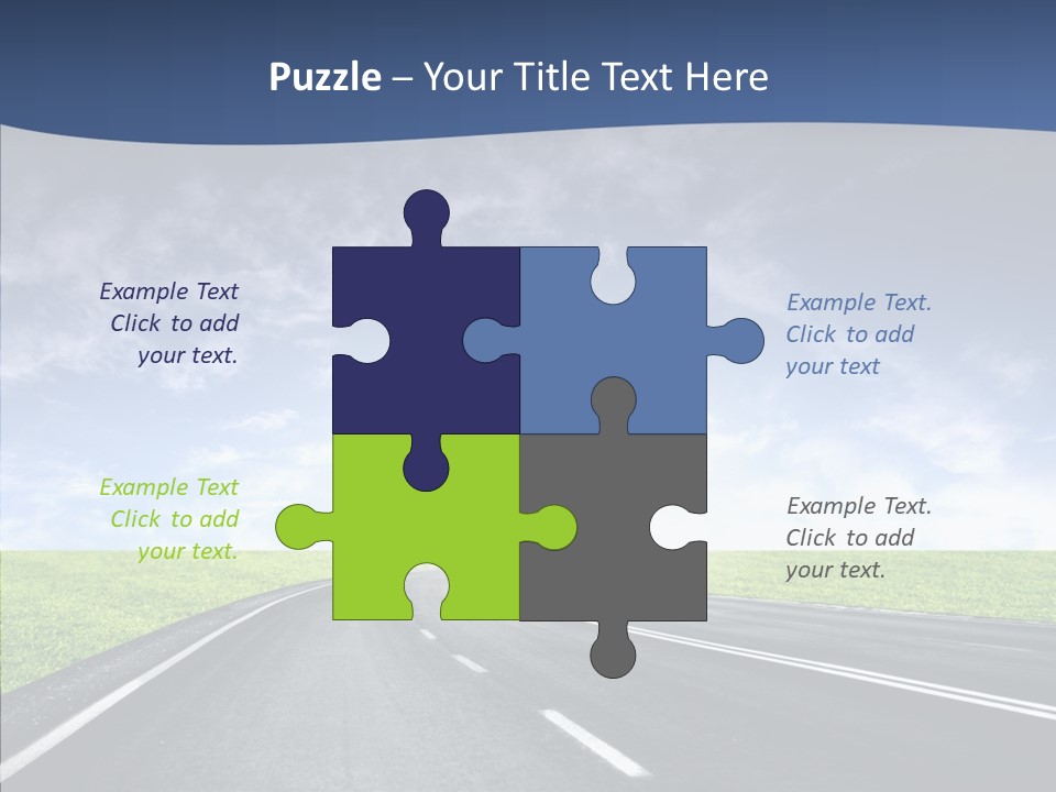 Street Motor Sky PowerPoint Template