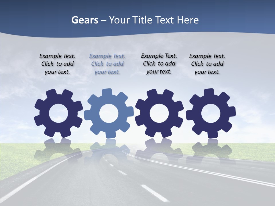 Street Motor Sky PowerPoint Template