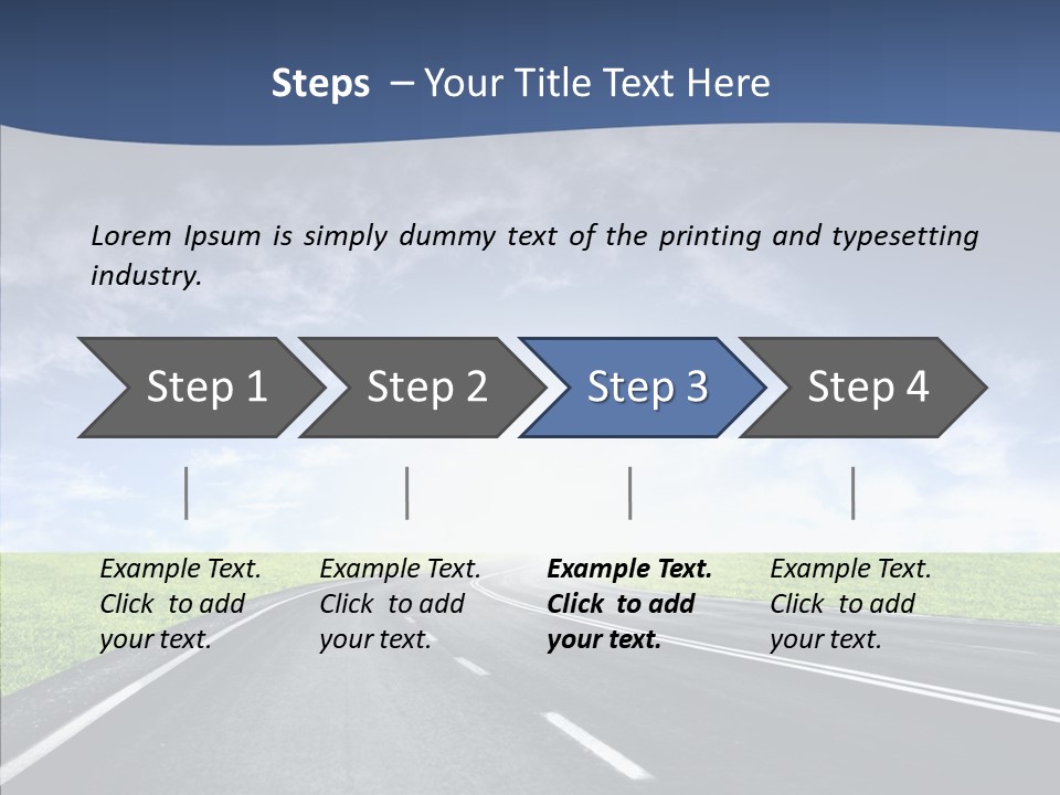 Street Motor Sky PowerPoint Template