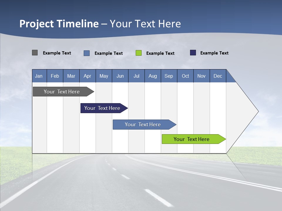 Street Motor Sky PowerPoint Template