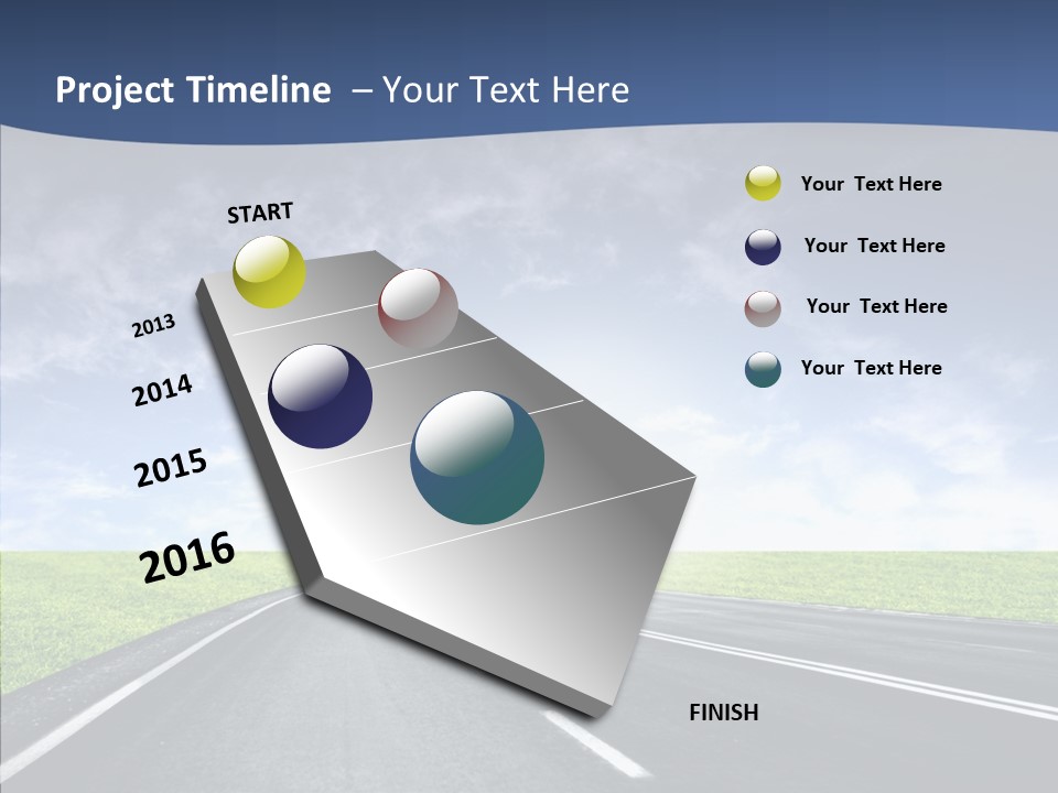 Street Motor Sky PowerPoint Template