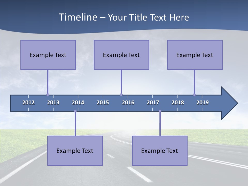 Street Motor Sky PowerPoint Template