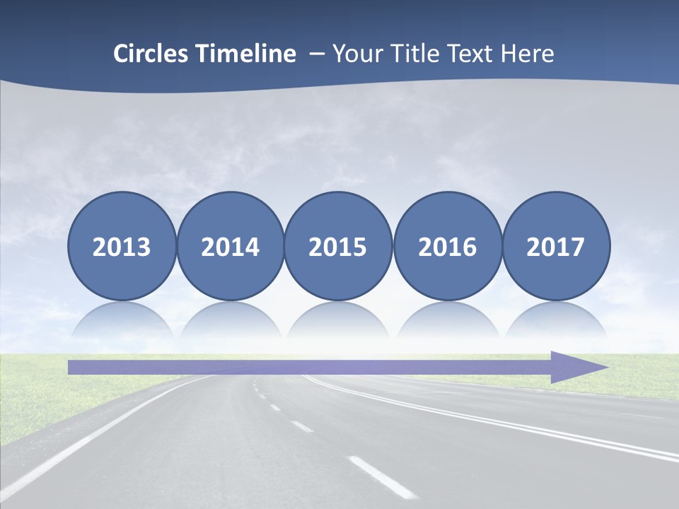 Street Motor Sky PowerPoint Template