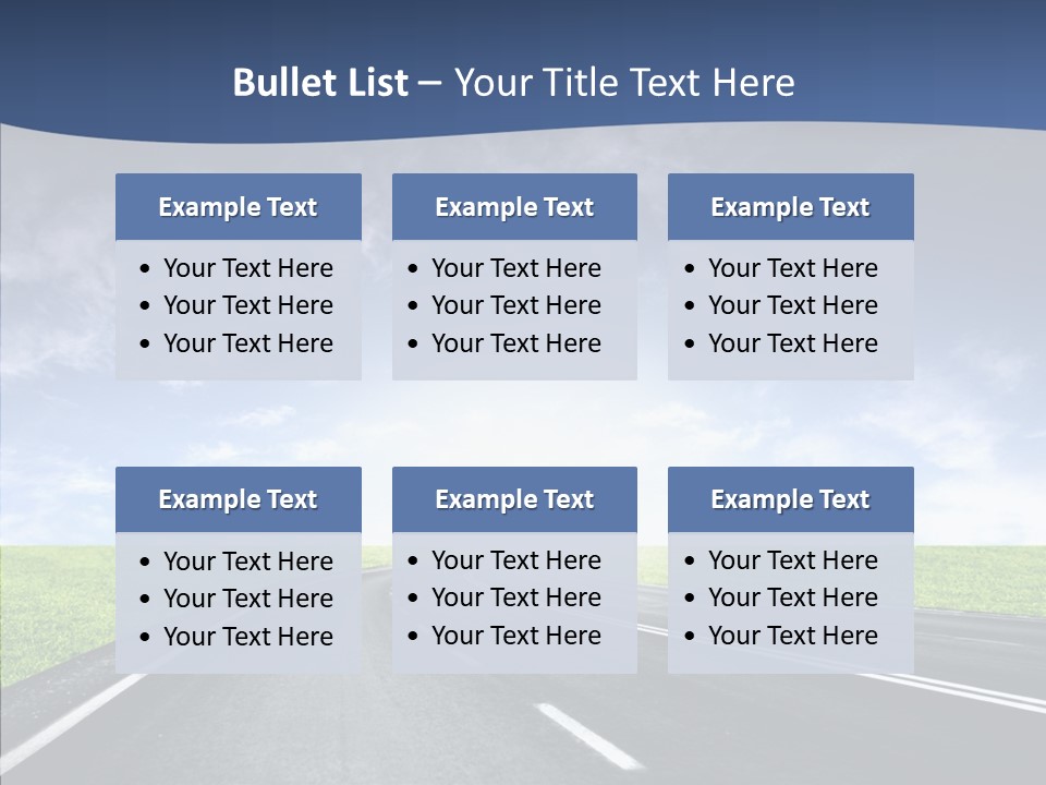 Street Motor Sky PowerPoint Template