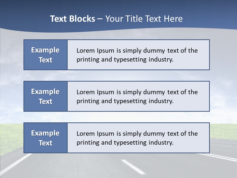 Street Motor Sky PowerPoint Template