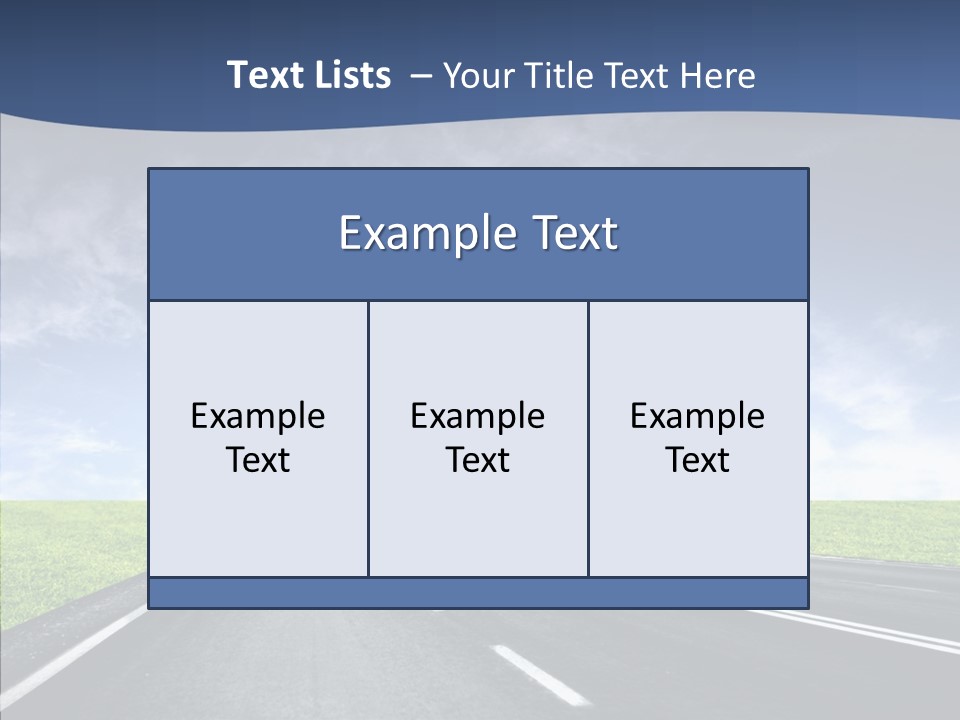 Street Motor Sky PowerPoint Template