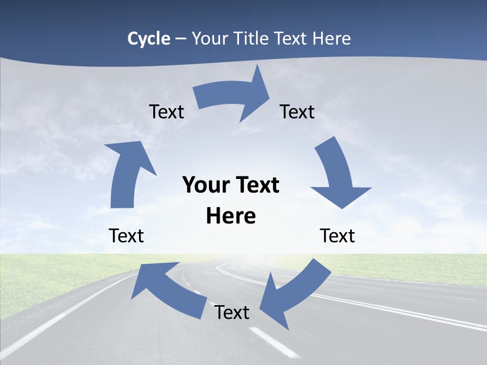 Street Motor Sky PowerPoint Template