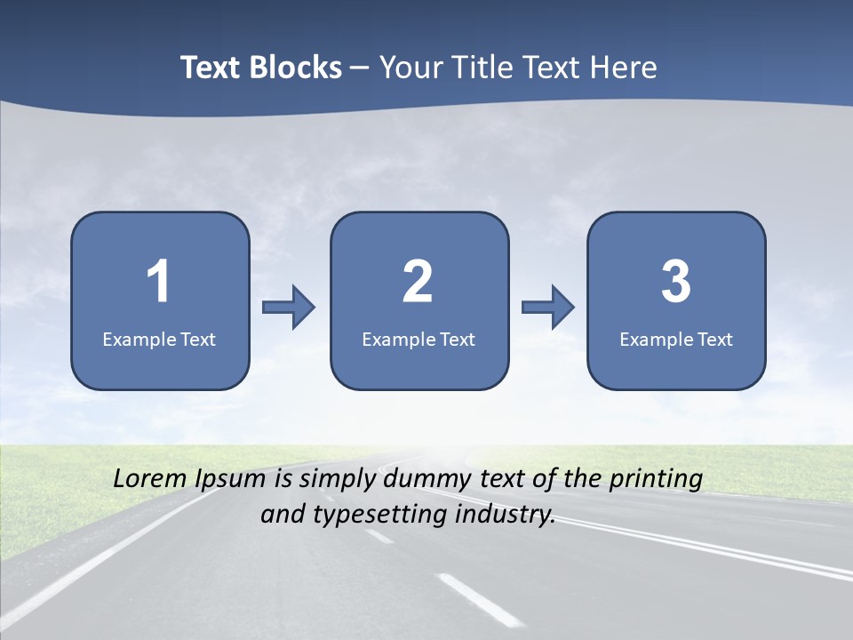 Street Motor Sky PowerPoint Template