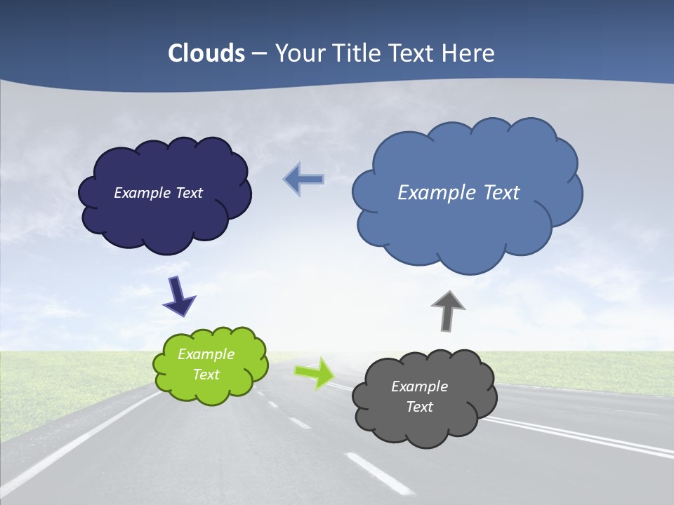 Street Motor Sky PowerPoint Template