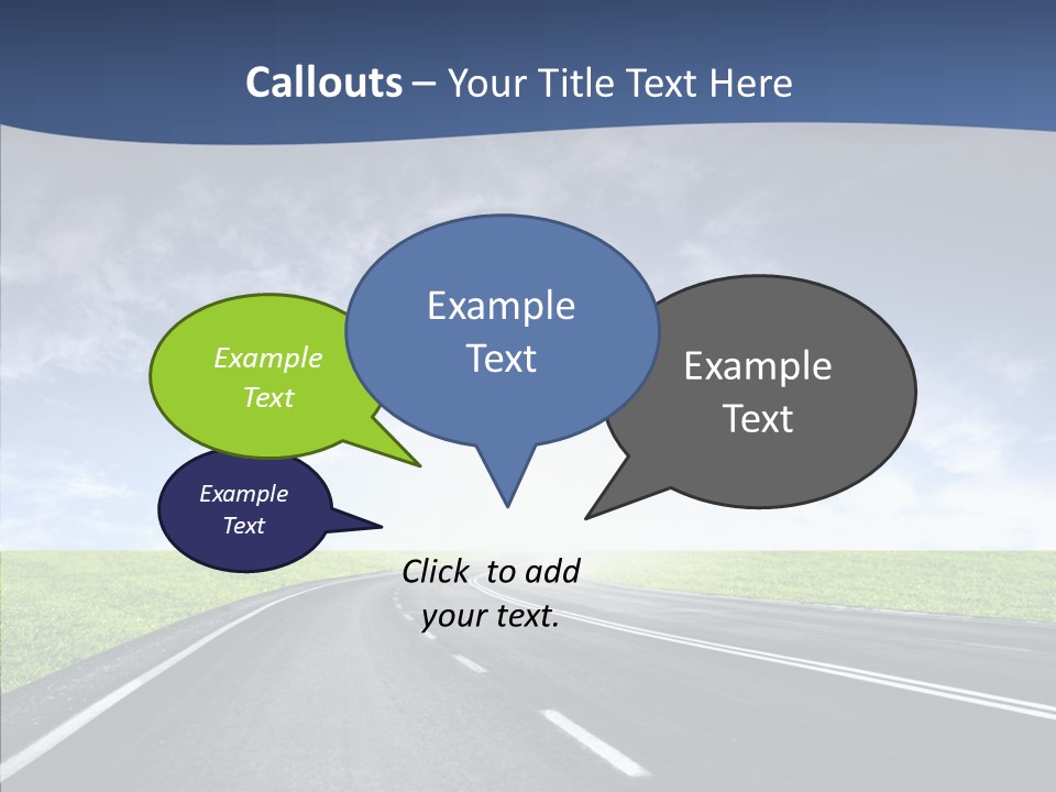 Street Motor Sky PowerPoint Template