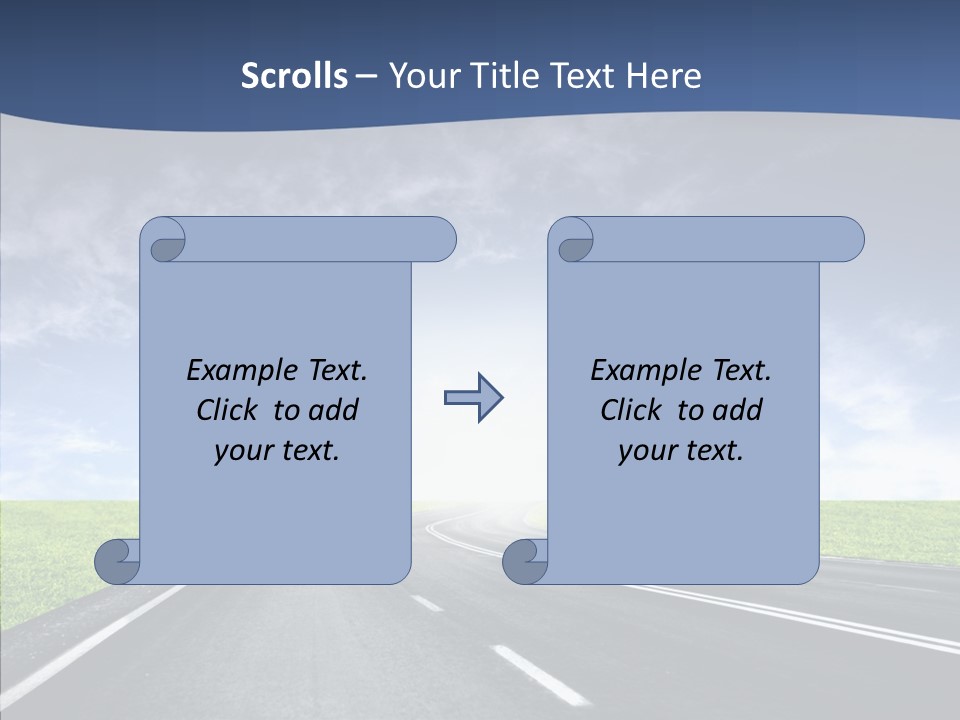 Street Motor Sky PowerPoint Template