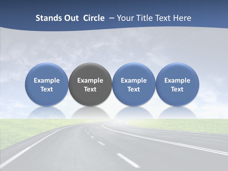 Street Motor Sky PowerPoint Template