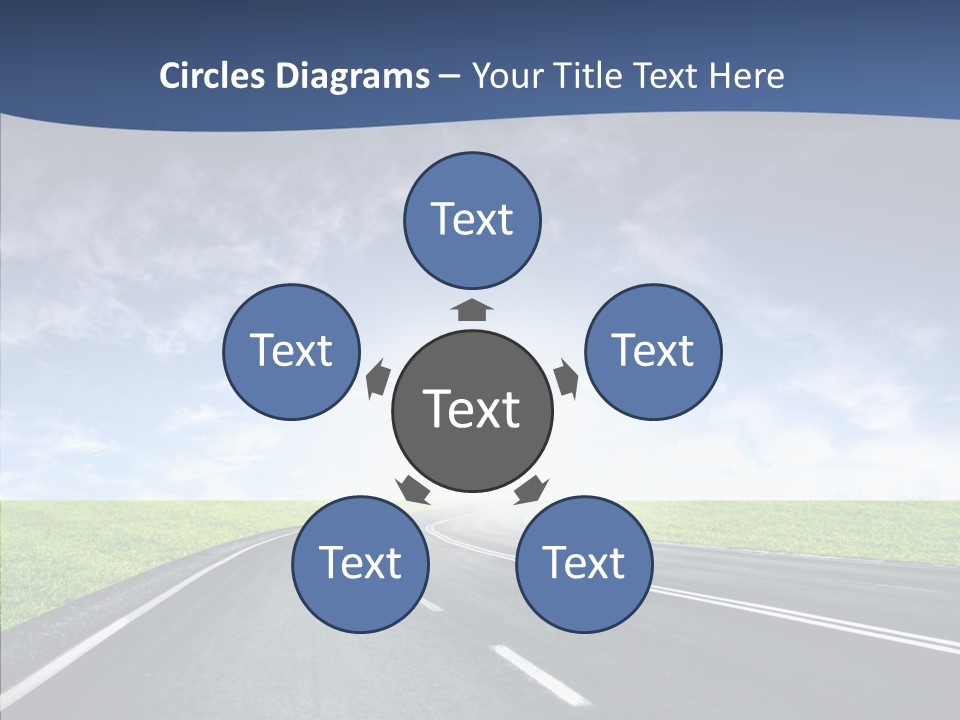 Street Motor Sky PowerPoint Template