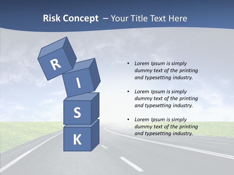 Street Motor Sky PowerPoint Template