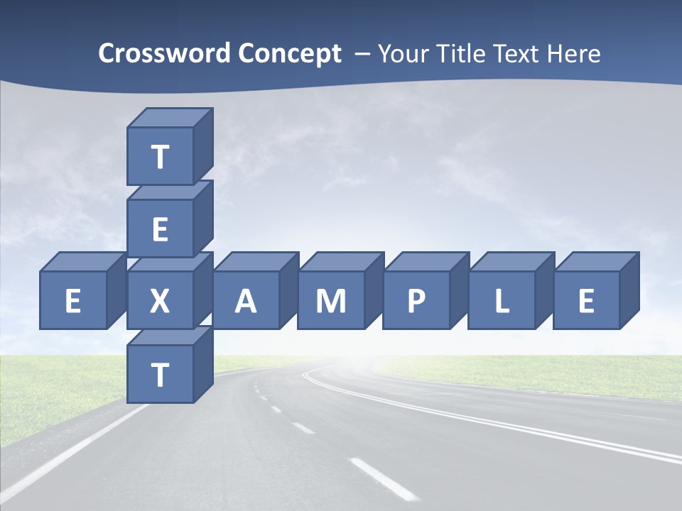 Street Motor Sky PowerPoint Template