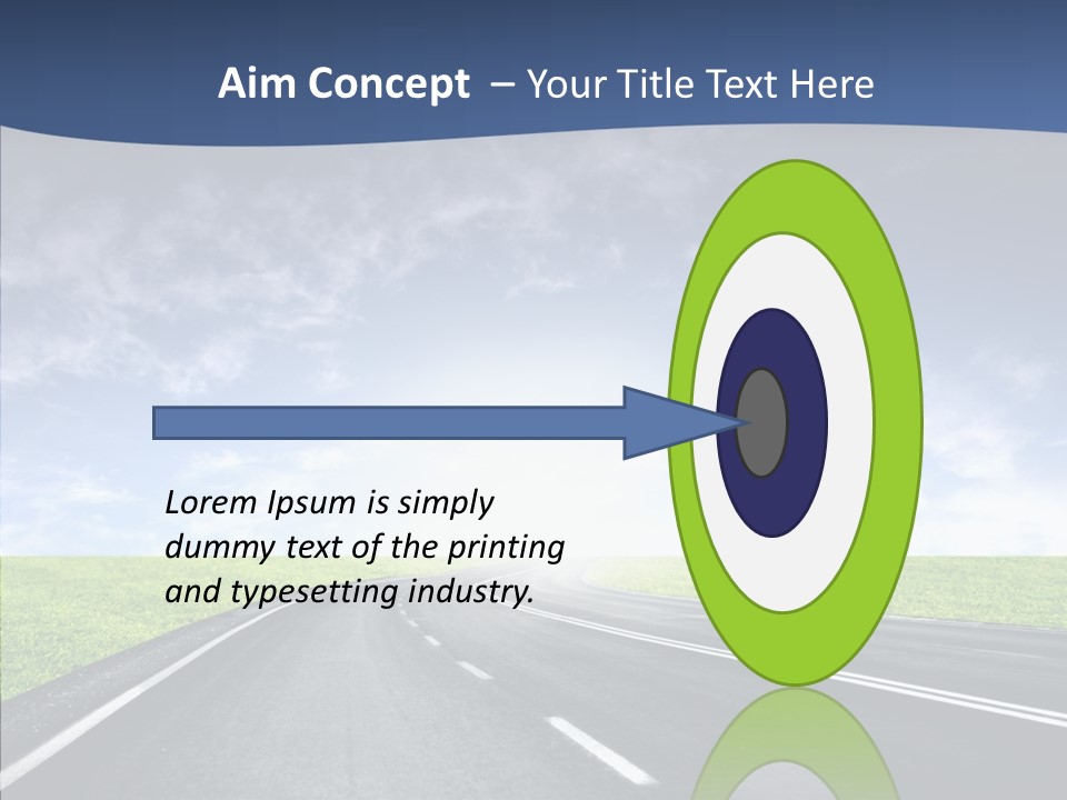 Street Motor Sky PowerPoint Template