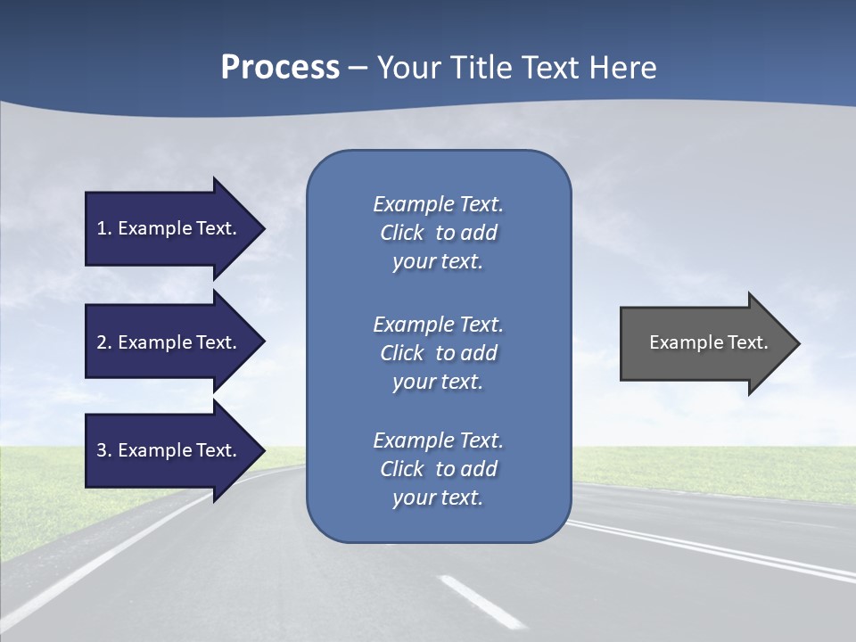 Street Motor Sky PowerPoint Template