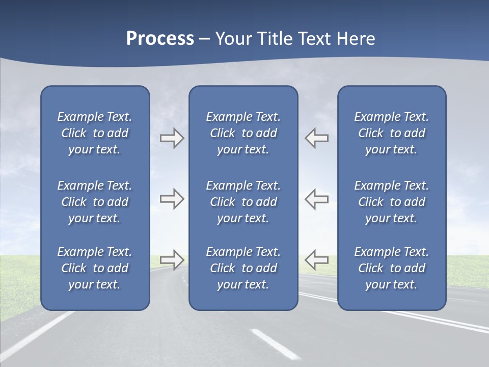 Street Motor Sky PowerPoint Template