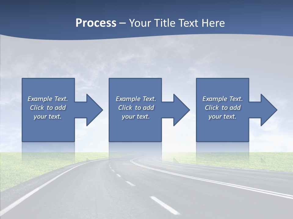 Street Motor Sky PowerPoint Template