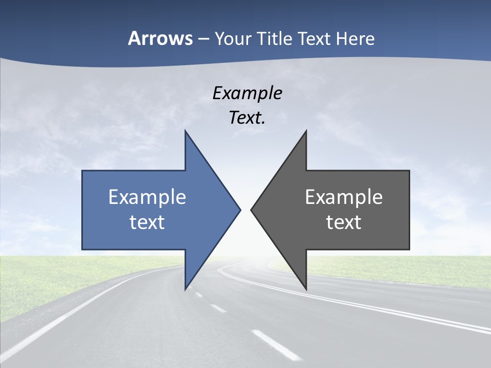 Street Motor Sky PowerPoint Template
