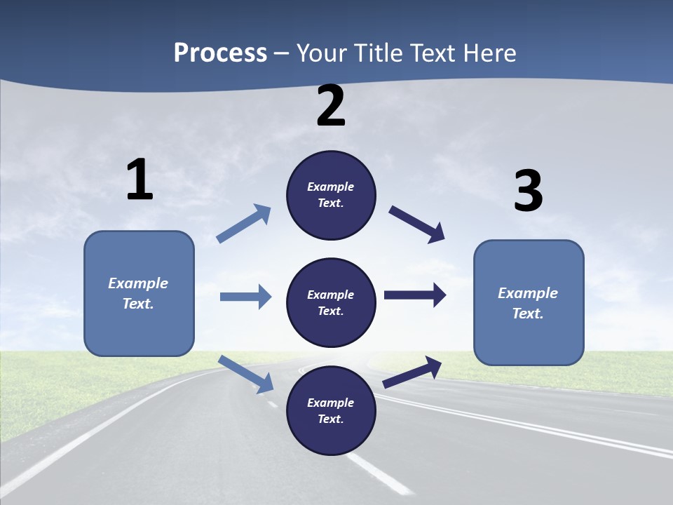 Street Motor Sky PowerPoint Template