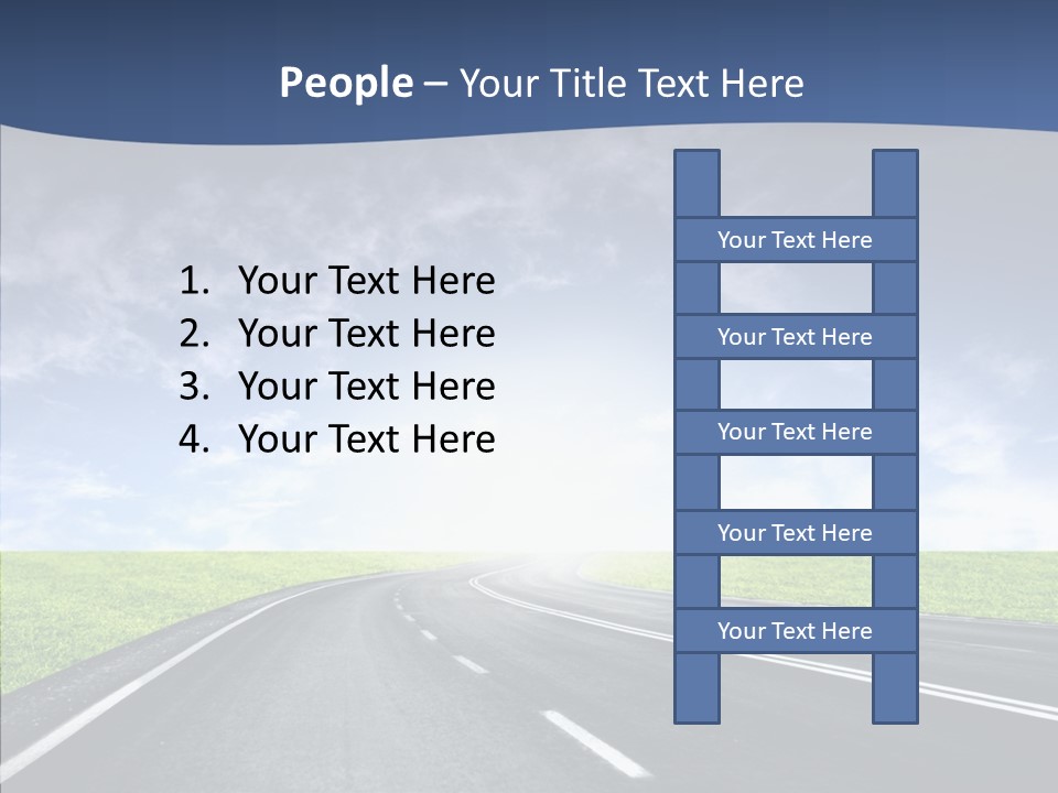 Street Motor Sky PowerPoint Template