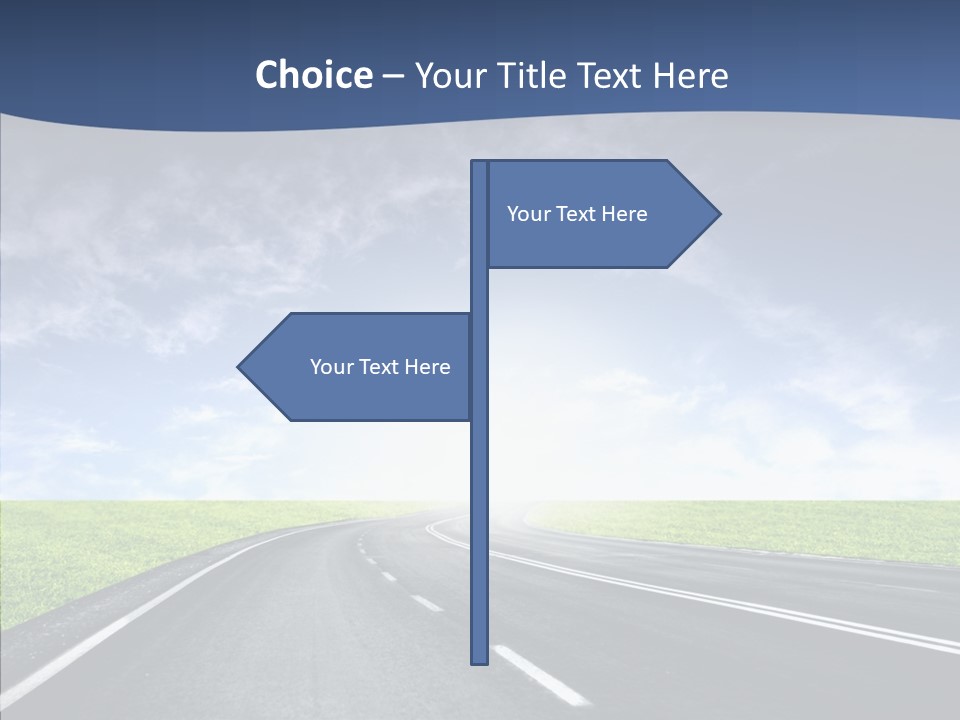 Street Motor Sky PowerPoint Template