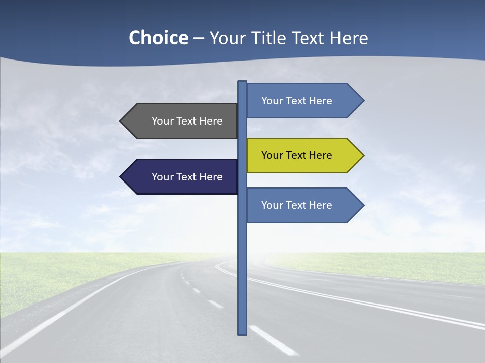 Street Motor Sky PowerPoint Template