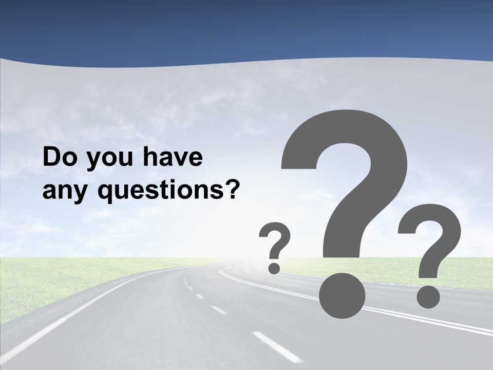 Street Motor Sky PowerPoint Template